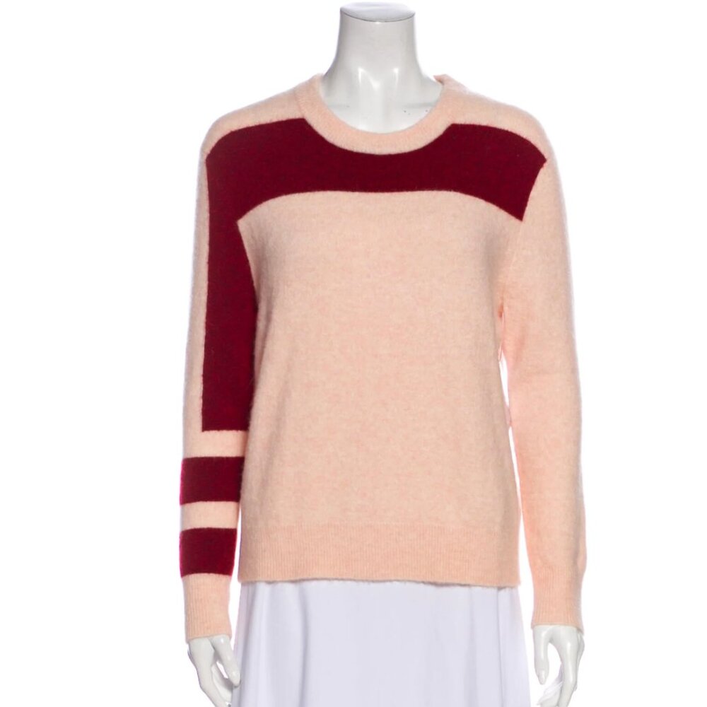 PARRISH Colourblock Pattern Crew Neck Sweater